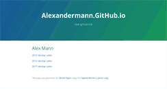 Desktop Screenshot of alxmnn.com