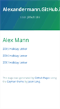 Mobile Screenshot of alxmnn.com