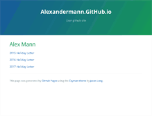 Tablet Screenshot of alxmnn.com